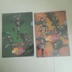 進撃の巨人 × ジョイフル クリアファイル ２枚セット