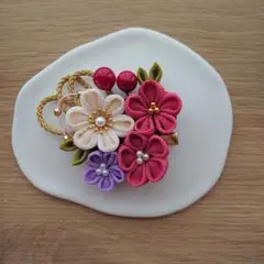 つまみ細工　髪飾り　卒業式 成人式　七五三　振袖　着物　浴衣