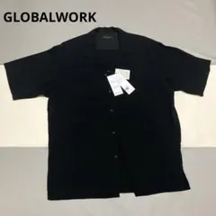 GLOBAL WORK グローバルワーク　半袖シャツ 黒 S 接触冷感　新品のサムネイル