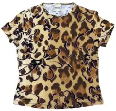 90s versace vintage レオパードデザイン カットソー 半袖のサムネイル