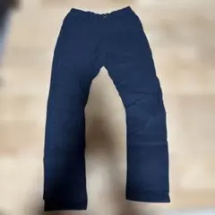 ネイビー ロングパンツ 裏起毛