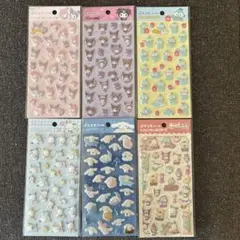 サンリオ ぷくっとシール まとめ売り 6枚セットダイソー