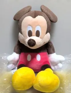 ディズニー　ミッキーマウス赤いほっぺ　グランデぬいぐるみ　おすわりver