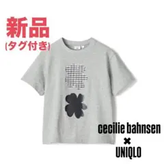 【新品】ユニクロ × セシリーバンセン グラフィックTシャツ グレー 160のサムネイル