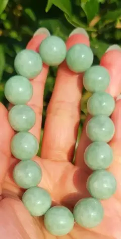 超大玉 18mm 天然石 翡翠 ヒスイ A貨 ブレスレット パワーストーン 超大玉 18mm 天然石 翡翠 ヒスイ A貨 ブレスレット パワーストーン
