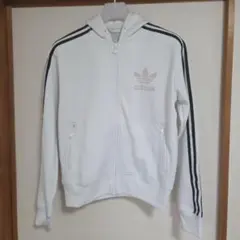 adidas トレフォイルロゴフーディートラックジャケット Lのサムネイル