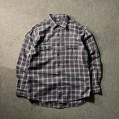 OLD UNIQLO 00s 長袖 ボタンチェック ネルシャツ XL オールド