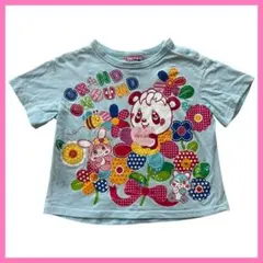 GRAND GROUND 半袖Tシャツ 90cm パンダ 花柄 保育園 グラグラのサムネイル
