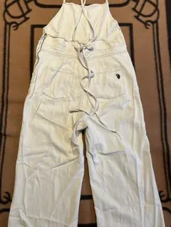 U.S.POLOホワイト サロペット Ｌ　150〜160