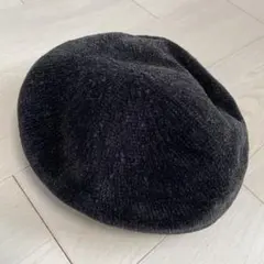 ブラック ベレー帽 ポリエステル100%