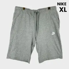 NIKE ナイキ　スウェットハーフパンツ　ロゴ　シンプル　定番　XL グレー