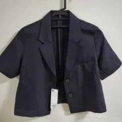 GU レディース ハーフスリーブ クロップドジャケット