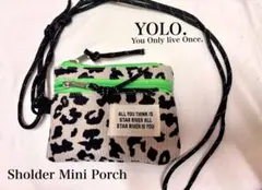 ヒョウ柄 ショルダー ミニポーチ