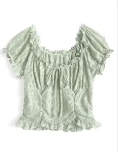 GRL 2Wayレースパフスリーブブラウス[dk1484]