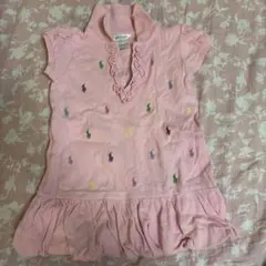 Ralph Lauren 24M ピンク ポロワンピース