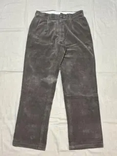 グレーベージュ コーデュロイ ストレートパンツ　ノーブランド