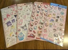 サンリオ　ぷっくりシール　4枚セット