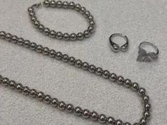 シルバー リング ネックレス ブレスレット セット販売