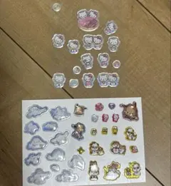 ラメ樹脂もりシールコロコロクリリン　うるちゃるポップシールポチャッコ　おすそ分け