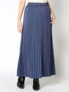 シャンブレープリーツSK JEANASIS ジーナシス パープルラメリバーシブル