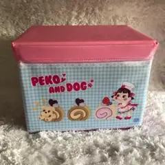 不二家　ペコちゃん　折り畳みスツールボックス　収納ボックス
