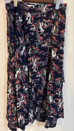 美品❤️MOUSSY サマースカート ボートプリント フレアスカート