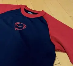 NIKEネイビー×レッド厚手ストレッチカットソー