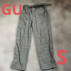 GU チェック柄スラックス　サイズS