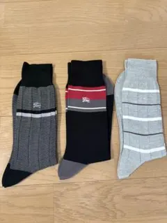 Burberry ストライプソックス 3足セット