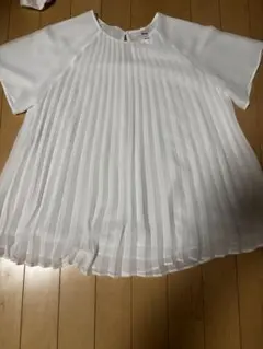 UNIQLO プリーツブラウス ホワイト Sのサムネイル