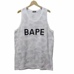 APE CITY CAMO 白　迷彩 ノースリーブ Tシャツ タンクトップのサムネイル