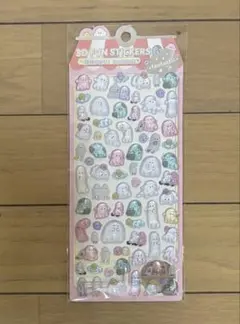 【韓国購入】ぷっくり おばけ 3D ボンボンステッカー 新品