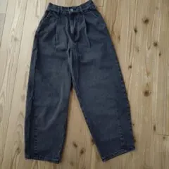 GU バレルレッグジーンズパンツ S(140)