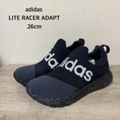 adidas LITE RACER ADAPT 26cm ブラック