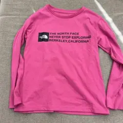 THE NORTH FACE ピンク長袖カットソー 140