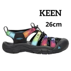 KEEN スポーツサンダル ブラック 派手 マルチカラー ニューポート
