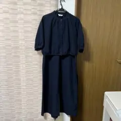 BEAMS HEART ネイビー ワンピース