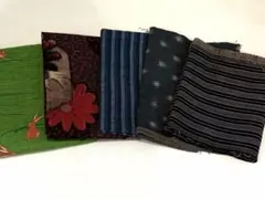 和柄　コットン生地　はぎれ　5種　まとめ売り