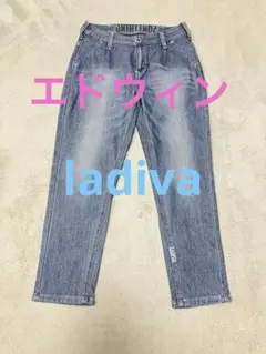 美品★エドウィン★ladiva★スキニー★サラサラ★ストレッチ★S★スパッツのサムネイル