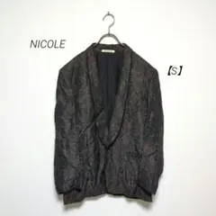 NICOLEニコル【S】総柄テーラードジャケット ペイズリー メンズ