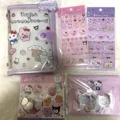 チェゴシム サンリオキャラクターズ ポップアップ シール4種 シールバインダー