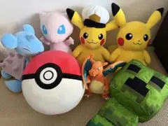 ポケモンぬいぐるみセット オオタチ ルカリオ ヒトカゲ カイリュー
