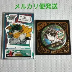 僕のヒーローアカデミア　バースデイ　2023　アクスタ　缶バッジ　緑谷出久