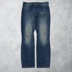 Y2K DIESEL BLACK GOLD damage denim