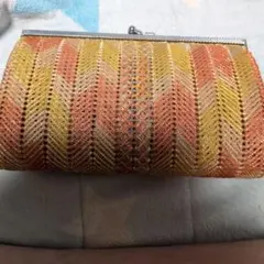 がま口 ポーチ 　昭和レトロ