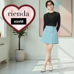 【rienda】 水色　スコート　スカパン　活動的　 Mサイズのサムネイル