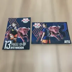 RB大宮アルディージャ　WOMEN 13 仲田歩夢 ポストカード　2枚セット