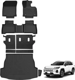 トヨタ 新型RAV4 年式:2025年12月~ 5人乗り フロアマット 9点 - メルカリ