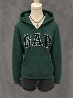 GAP パーカー 平成 ギャル グランジ y2k グリーン フェード