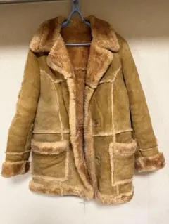 ムートンコート ボタン付き　メンズ　Lサイズ